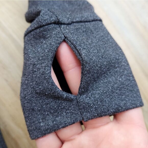 ☔️💜Soho Sport Gray & Neon Orange Hooded Athletic Jacket Large - Picture 8 of 9